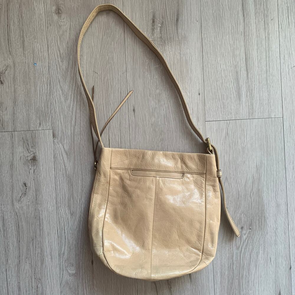 Hobo Cobblestone Stitched Patchwork Handbag - Picture 2 of 5